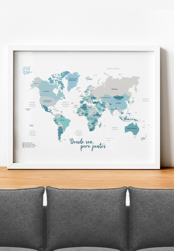 Mapa Mundial Pins