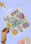 Planilla de Stickers Glitter