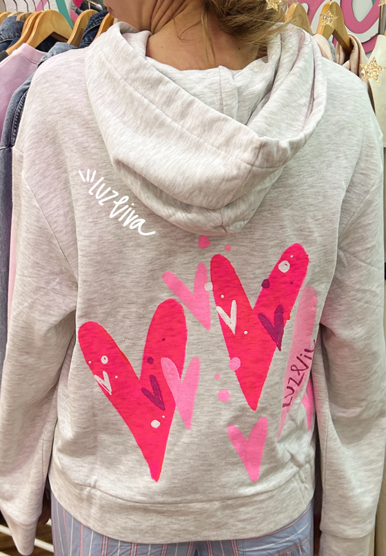 Hoodie Corazones M